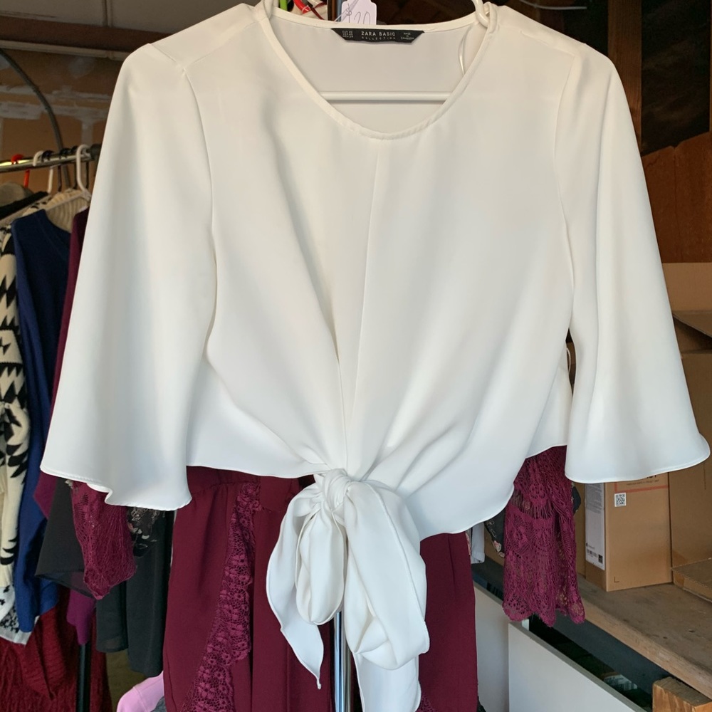 Zara wrap blouse